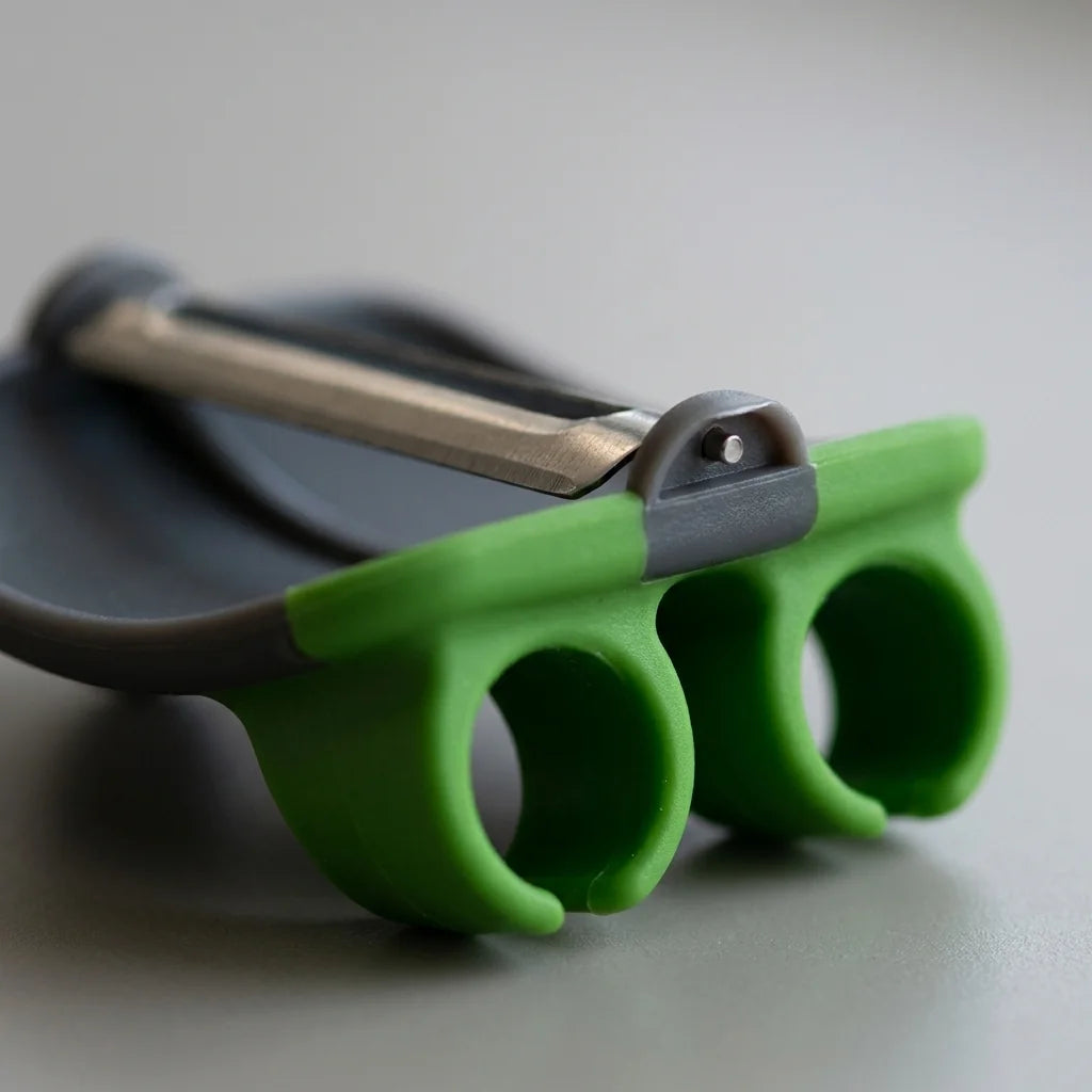 Palm Vegetable Peeler close-up of the details