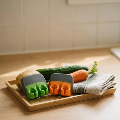 Palm Vegetable Peeler being used in a home kitchen